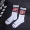 1 pair Men Fashion Hip Hop Hit Color On Fire Crew Socks Red Flame Blaze Power Torch Hot Warmth Street Skateboard Cotton Socks