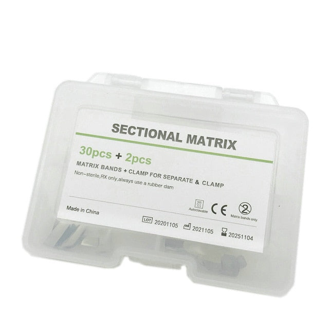 High Quanlity Dental Sectional Matrix System Dental Sectional Matrix Band Resin Clamping/Seperating Ring Dentist Tools