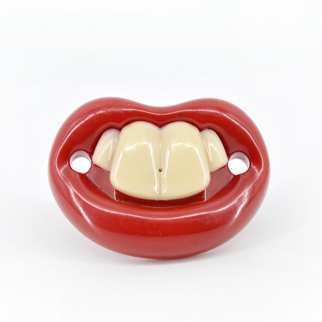 Top Silicone Funny Nipple Dummy Baby Pacifiers Soother Joke Prank Toddler Pacy Orthodontic Nipples Teether Beard Kiss Pacifier