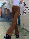 Women's jeans woman high waist brown Pants Jeans Women's pants Jean women clothing undefined streetwear Woman trousers e girl