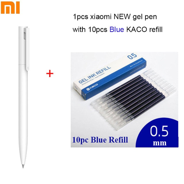 Original Xiaomi Mijia Gel Pen MI Pen 9.5mm Signing Pen PREMEC Smooth Switzerland Refill MiKuni Japan Ink (Black/Blue) Best Gift