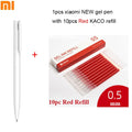 Original Xiaomi Mijia Gel Pen MI Pen 9.5mm Signing Pen PREMEC Smooth Switzerland Refill MiKuni Japan Ink (Black/Blue) Best Gift