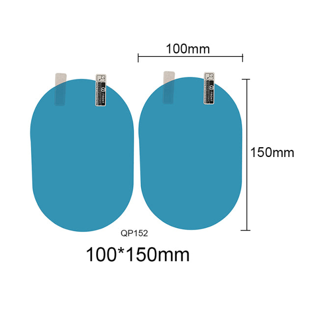 Car Rear Mirror Protective Film Anti Fog Window Clear Rainproof Rear View Mirror Protective Soft Film Auto Accessories 2 Pcs