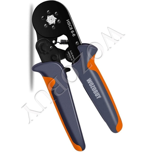HSC8 6-4A/6-6 MINI-TYPE SELF-ADJUSTABLE CRIMPING PLIER 0.25-10mm2 Terminals Crimping Tools Multi Tool Hands Pliers