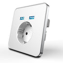 JIUBEI Wall Socket eu standard power outlet with dual home usb plug charger power socket with usb universal socket