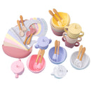5 Pcs set Silicone Bowl Bibs cup Sets Baby BPA Free Waterproof Spoon NonSlip Feedings Silicone Bowl Tableware Baby Products