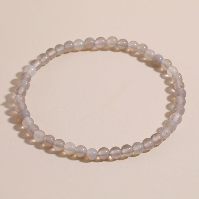 OAIITE 4mm Mini Energy Bracelets Natural Stone Beads Bracelet Yoga Meditation Men Women Bracelet Help to bring healthy