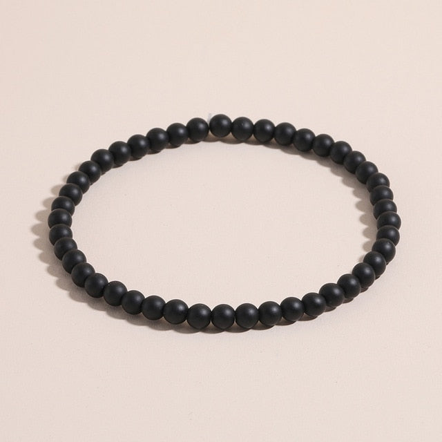 OAIITE 4mm Mini Energy Bracelets Natural Stone Beads Bracelet Yoga Meditation Men Women Bracelet Help to bring healthy