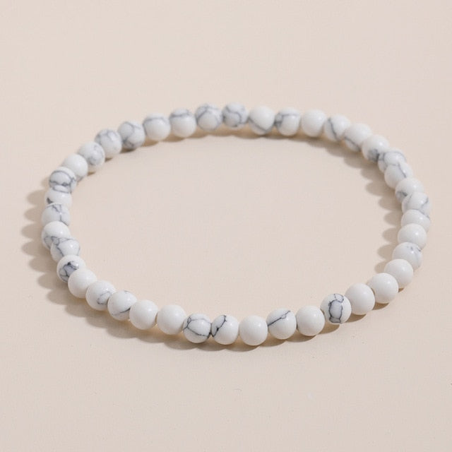 OAIITE 4mm Mini Energy Bracelets Natural Stone Beads Bracelet Yoga Meditation Men Women Bracelet Help to bring healthy