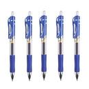 Retractable Gel pen Set 0.5mm Black/Red/Blue Large Capacity Ball Point Pen handle Replaceable Refills Rod School Office Supplies