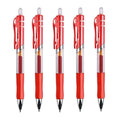 Retractable Gel pen Set 0.5mm Black/Red/Blue Large Capacity Ball Point Pen handle Replaceable Refills Rod School Office Supplies