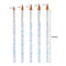 New Glitter Handle Nail Art Brush for Acrylic Powder 100% Nylon Manicure Acrylic Nails Round Nail Art Brush With Liquid 7 Sizes