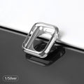 Watch case ultra-thin plated watch case for Apple 4 3 2 1 42MM 38MM soft transparent TPU cover for iWatch 5 44MM 40MMaccessories