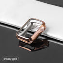 Watch case ultra-thin plated watch case for Apple 4 3 2 1 42MM 38MM soft transparent TPU cover for iWatch 5 44MM 40MMaccessories