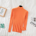 Croysier Pullover Ribbed Knitted Sweater Autumn Winter Clothes Women 2020 High Neck Long Sleeve Slim Basic Woman Sweaters Tops