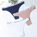 Women's Cotton G-String Thong Panties String Underwear Women Briefs Sexy Lingerie Pants Intimate Ladies Letter pink