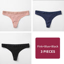 Women's Cotton G-String Thong Panties String Underwear Women Briefs Sexy Lingerie Pants Intimate Ladies Letter pink