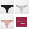 Women's Cotton G-String Thong Panties String Underwear Women Briefs Sexy Lingerie Pants Intimate Ladies Letter pink