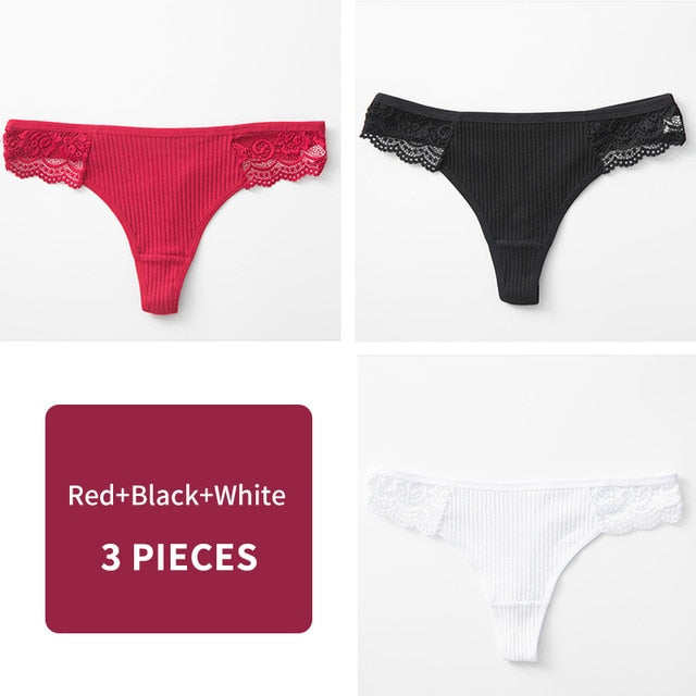 Women's Cotton G-String Thong Panties String Underwear Women Briefs Sexy Lingerie Pants Intimate Ladies Letter pink