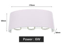 Led Wall Lamp Aluminum Outdoor IP65 Waterproof Up Down Wall Light For Home Stair Bedroom Bedside Bathroom Corridor Lighting RF18