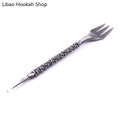 Mace/Retro/Twist Shape Aluminum Smoking Set Hookah Sheesha Fork Chicha Narguile Cachimba Nargile Accessories Drop Shipping