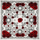 New Design Fashion Hip Hop 100% Cotton Skull Bandana Square Scarf Black Paisley Bicycle Headband For Women/Men/Boys/Girls