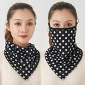 Women Cotton Mask Scarf Face Mascarillas Wraps Floral Print Lady Warm Neck Scarves Foulard Bandana Reusable Outdoor Riding Masks
