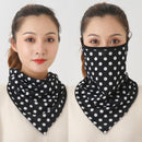 Women Cotton Mask Scarf Face Mascarillas Wraps Floral Print Lady Warm Neck Scarves Foulard Bandana Reusable Outdoor Riding Masks