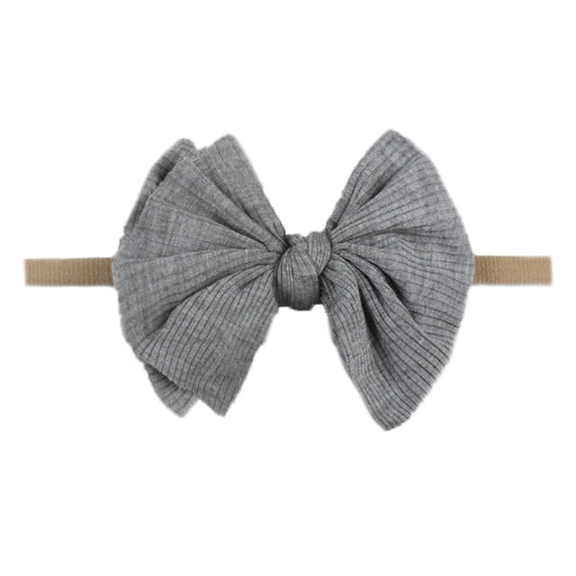 New Baby Girls Elastic Bow Headband Fashion Hair Bows Knot Nylon Hair Bands Newborn Toddler Kids Headwear Hair Accessories