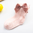 YWHUANSEN 0-10 Yrs Children Spring Autumn Winter Bowknot Tights Cotton Baby Girls Pantyhose Kids Infant Knitted Collant Tights