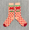 Occident Fashion Colorful Print Socks Women with Mushroom Spring Woman Socks Cotton Calcetines Mujer Meias 010202