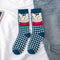 Occident Fashion Colorful Print Socks Women with Mushroom Spring Woman Socks Cotton Calcetines Mujer Meias 010202