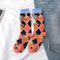 Occident Fashion Colorful Print Socks Women with Mushroom Spring Woman Socks Cotton Calcetines Mujer Meias 010202