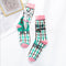 Occident Fashion Colorful Print Socks Women with Mushroom Spring Woman Socks Cotton Calcetines Mujer Meias 010202