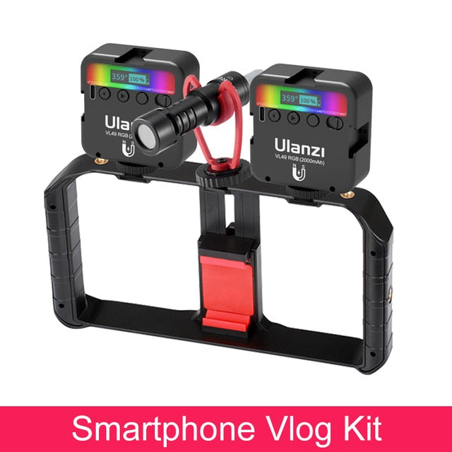 Ulanzi VL49 Mini RGB Video Light Lighting for Photography 2000mAh RGB LED Video Camera Light Vlog Fill Light Live