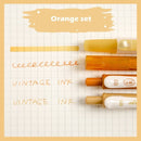 4pcs Vintage Color Gradient Pens Set, Quick Dry Gel Ink Pen and Fluorescent Highlighter Marker Drawing Paint Office School A6458