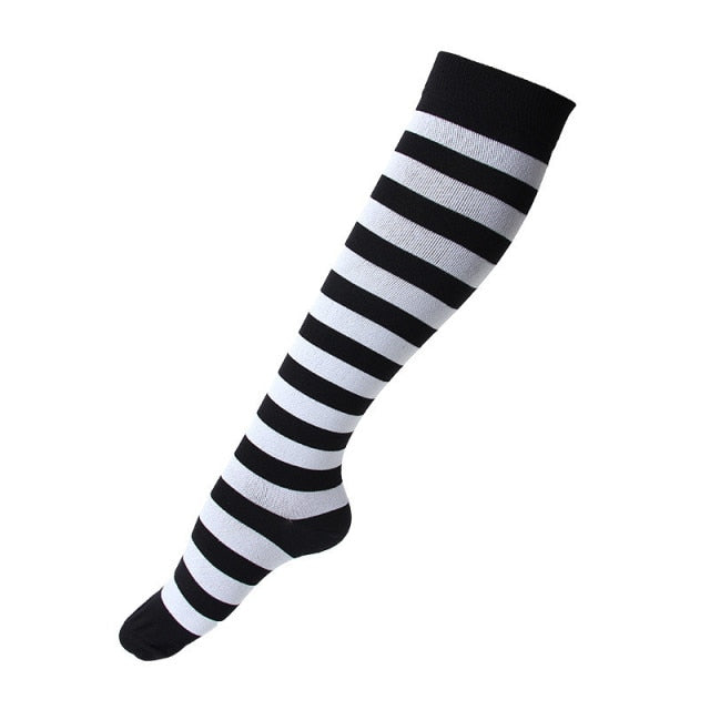 Compression Stocking 30 Mmgh Knee High Running Sports Socks Edema Varicose Veins Marathon Nurse Compression Socks Women Men