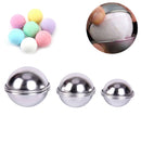 6pcs/set New Bath Bomb Molds Aluminum Alloy Ball Sphere Bath Bomb Mold Cake Baking Pastry Mould