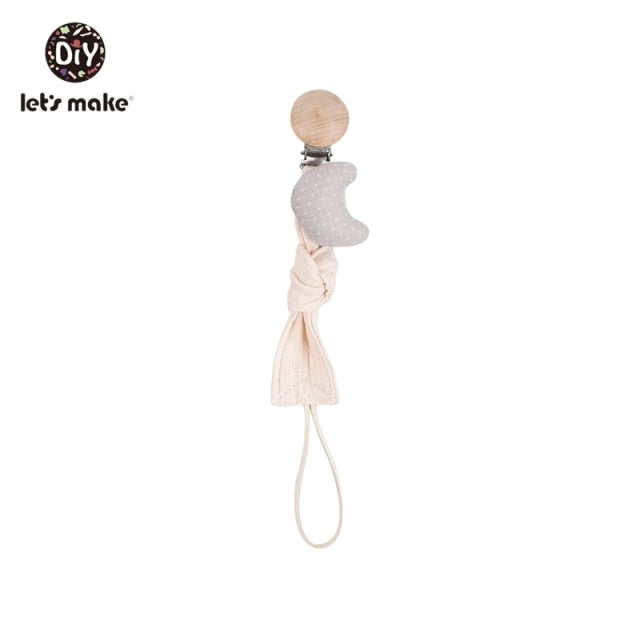 Let's Make 1pc Baby Pacifier Dummy Luxury Nipple Chain Soother Feeder Pacifier Silicone Crochet Beads Panda Rabbit Food Grade