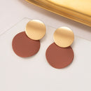 New Korean Statement Earrings for Women Brown Arcylic Geometric Dangle Drop Gold Earing Brincos 2020 Trend Fashion Jewelry Gifts