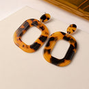 New Korean Statement Earrings for Women Brown Arcylic Geometric Dangle Drop Gold Earing Brincos 2020 Trend Fashion Jewelry Gifts