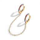 1 Pair Silvering Plated Huggies Earrings Small Round Rhinestones Hoop Earrings Women's Hot Fashion Jewelry Gifts Jewelry Gift