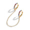 1 Pair Silvering Plated Huggies Earrings Small Round Rhinestones Hoop Earrings Women's Hot Fashion Jewelry Gifts Jewelry Gift