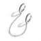 1 Pair Silvering Plated Huggies Earrings Small Round Rhinestones Hoop Earrings Women's Hot Fashion Jewelry Gifts Jewelry Gift