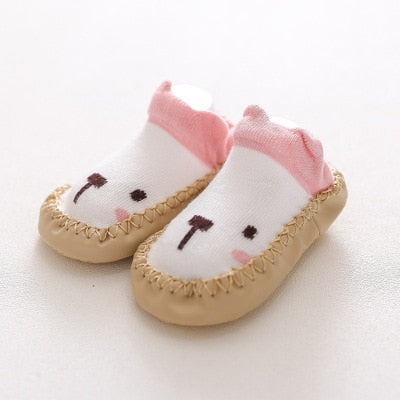 2021 Fashion Baby Socks With Rubber Soles Infant Sock Newborn Autumn Winter Children Floor Socks Shoes Anti Slip Soft Sole Sock