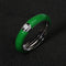 10 Colors Simple Style Enamel Ring Paved With Shiny Cubic Zircon Stone Fashion Wed Engage Ring For Women