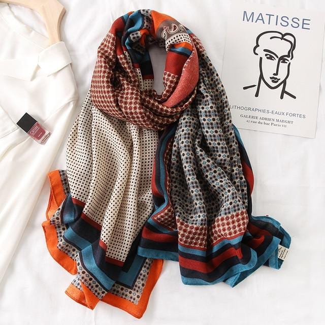 2020 New design brand women scarf fashion print cotton spring winter warm scarves hijabs lady pashmina foulard bandana plaid