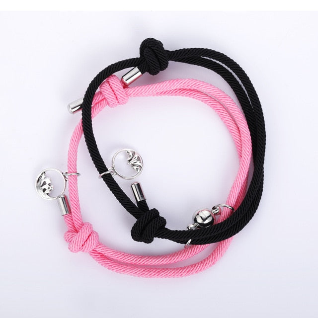 NIUYITID 2021 Attractive Handmade Bracelet Women Lover's Couple Charm Female Male Paired Friendship Wholesale Jewelry