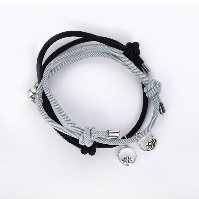 NIUYITID 2021 Attractive Handmade Bracelet Women Lover's Couple Charm Female Male Paired Friendship Wholesale Jewelry