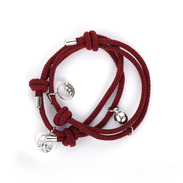 NIUYITID 2021 Attractive Handmade Bracelet Women Lover's Couple Charm Female Male Paired Friendship Wholesale Jewelry
